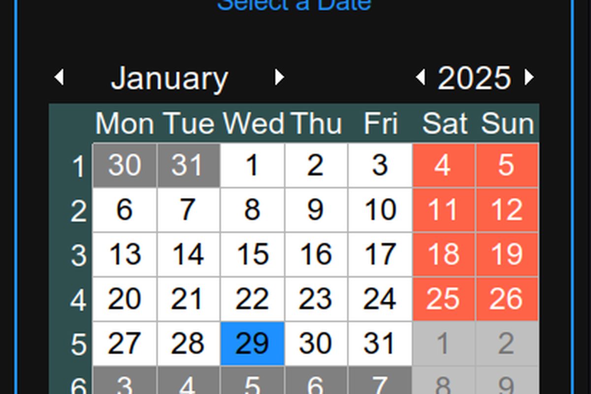 Python Clock & Calendar