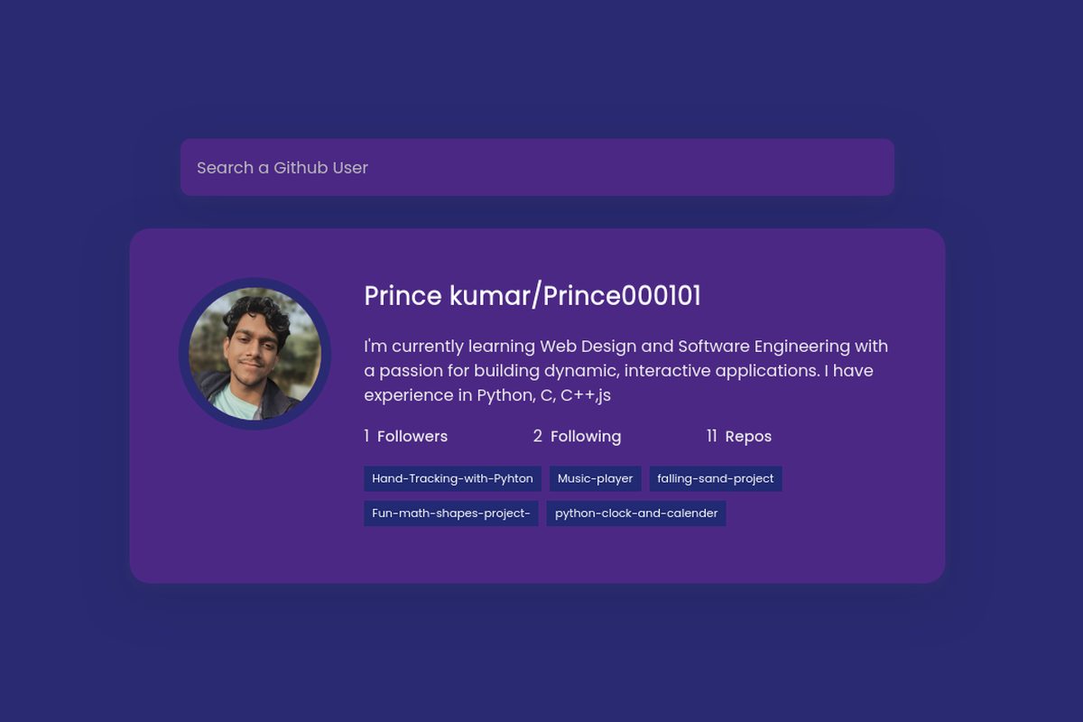 GitHub Profile Viewer