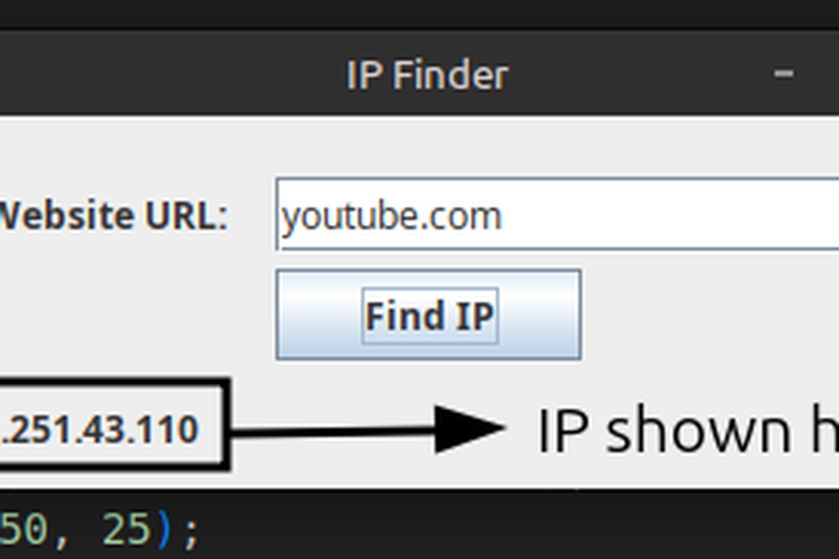 Java IP Finder